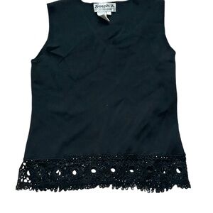 Joseph A. Black Sleeveless Blouse